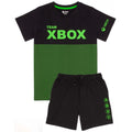 Black-Green - Front - Xbox Boys Short Pyjama Set