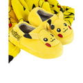 Yellow-Heather Grey-Black - Lifestyle - Pokemon Childrens-Kids Pikachu 3D Slippers