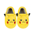 Yellow-Heather Grey-Black - Pack Shot - Pokemon Childrens-Kids Pikachu 3D Slippers