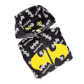 Black-Grey-Yellow - Pack Shot - Batman Boys Fluffy All-In-One Nightwear