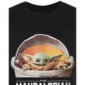 Black-White-Brown - Side - Star Wars: The Mandalorian Mens Baby Yoda T-Shirt
