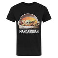Black-White-Brown - Front - Star Wars: The Mandalorian Mens Baby Yoda T-Shirt