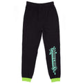 White-Black-Green - Close up - Minecraft Childrens-Kids Boom! Dressing Gown & Pyjama Set