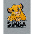 Heather Grey-Light Orange-Black - Side - The Lion King Boys Simba T-Shirt