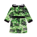 Green-Black - Back - Jurassic World Boys Camo Robe