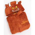 Brown - Side - The Gruffalo Childrens-Kids Fluffy Robe