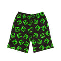 Heather Grey-Black-Green - Side - Minecraft Boys Short Pyjama Set