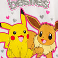 White-Pink - Close up - Pokemon Girls Besties Long Pyjama Set