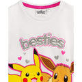 White-Pink-Silver - Pack Shot - Pokemon Girls Besties Long Pyjama Set