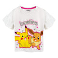 White-Pink - Side - Pokemon Girls Besties Long Pyjama Set