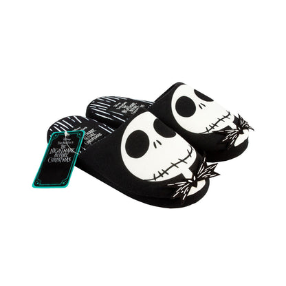 Black-White - Lifestyle - Nightmare Before Christmas Womens-Ladies Jack Skellington Slippers