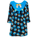Black-Blue - Back - Sonic The Hedgehog Childrens-Kids Dressing Gown