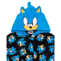 Black-Blue - Side - Sonic The Hedgehog Childrens-Kids Dressing Gown