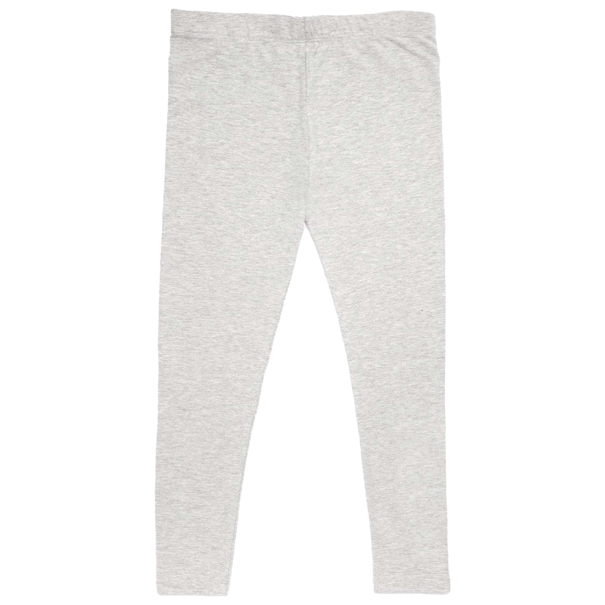 Grey-Black-Dark Grey - Back - Barbie Girls Leggings (Pack of 2)