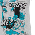 Grey-Blue-Black - Back - Aladdin Girls Trust Me T-Shirt