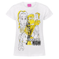 White-Yellow-Black - Front - Beauty And The Beast Girls We Are Together Now Belle T-Shirt