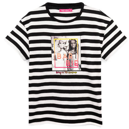 Black-White - Lifestyle - Barbie Girls T-Shirt (Pack of 2)