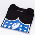 Black-Blue-Red - Side - NFL Mens Shield T-Shirt