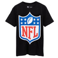 Black-Blue-Red - Front - NFL Mens Shield T-Shirt