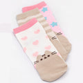 White-Pink-Brown - Lifestyle - Pusheen Girls Socks Set (Pack of 3)