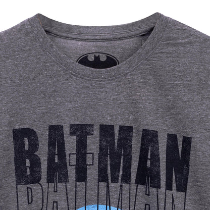 Grey-Blue - Side - Batman Mens T-Shirt