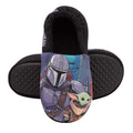 Black-Blue - Side - Star Wars: The Mandalorian Boys Slippers