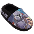 Black-Blue - Front - Star Wars: The Mandalorian Boys Slippers