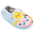 Pastel Blue-Yellow-Pink - Front - Pokemon Girls Slippers