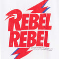 White-Red - Side - David Bowie Childrens-Kids Rebel Rebel Band T-Shirt