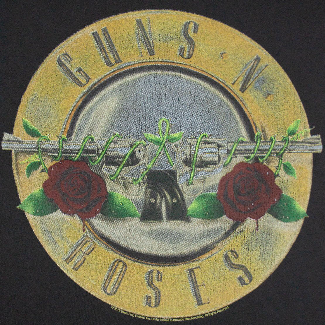 Black-Yellow - Back - Amplified Mens Guns N Roses Sleeveless T-Shirt