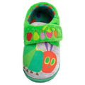Green-Grey - Side - The Very Hungry Caterpillar Childrens-Kids Slippers
