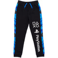 Black-Blue-White - Front - Playstation Boys Camo Jogging Bottoms