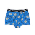 Grey-Blue-Black - Side - Minecraft Boys Boxer Shorts Set (Pack of 3)