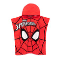 Red-Black-White - Front - Spider-Man Childrens-Kids Hooded Towel