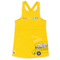 Yellow-White - Side - Cocomelon Girls Oh Yeah! Whoa! Pinafore Dress Set
