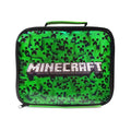 Green-Black - Side - Minecraft Lenticular Creeper Lunch Bag Set
