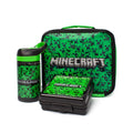 Green-Black - Front - Minecraft Lenticular Creeper Lunch Bag Set