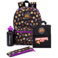 Black-Purple - Front - Five Nights At Freddys Backpack Set
