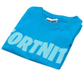 Blue - Back - Fortnite Childrens-Kids Battle Royale T-Shirt