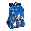 Blue-Black - Back - Sonic The Hedgehog Camo Backpack Set