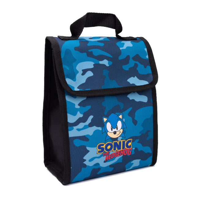 Blue-Black - Side - Sonic The Hedgehog Camo Backpack Set