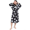 Black-White - Back - Nightmare Before Christmas Mens Jack Skellington Dressing Gown