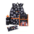 Black-Orange - Front - Dragon Ball Z Goku Backpack Set