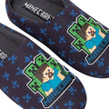 Navy-Blue - Back - Minecraft Boys Creeper Slippers