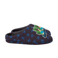 Navy-Blue - Side - Minecraft Boys Creeper Slippers