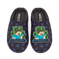 Navy-Blue - Front - Minecraft Boys Creeper Slippers