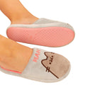 Grey-Pink-Brown - Back - Pusheen Womens-Ladies Nah Slippers