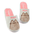 Grey-Pink-Brown - Front - Pusheen Womens-Ladies Nah Slippers