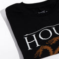 Black-Burnt Orange - Side - House Of The Dragon Mens Logo T-Shirt