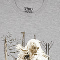 Grey-Dull Gold - Side - The Lord Of The Rings Mens Gandalf Heather T-Shirt
